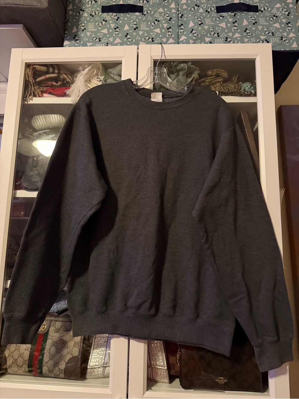 Port and Company Men’s Crew Neck Fleece Crew Neck Pullover Sweatshirt Medium